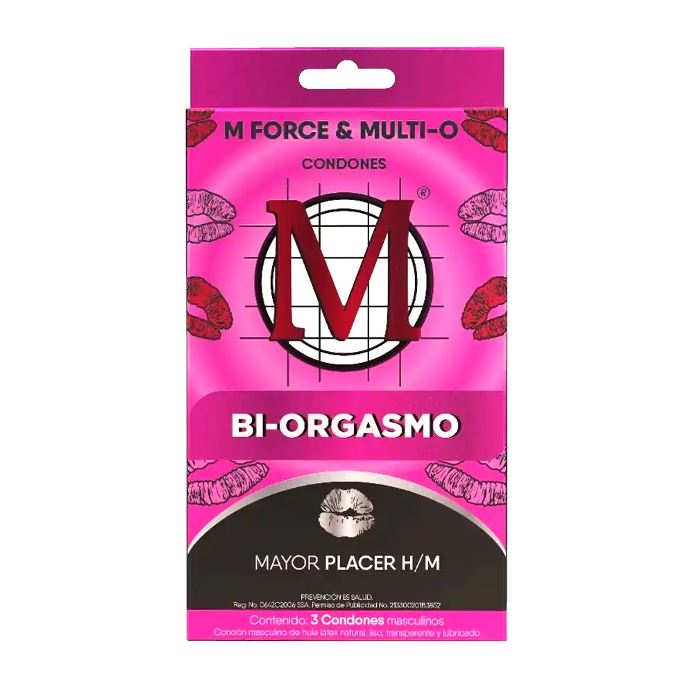Paquete con 3 preservativos - condones M bi-orgásmico para mayor plac…