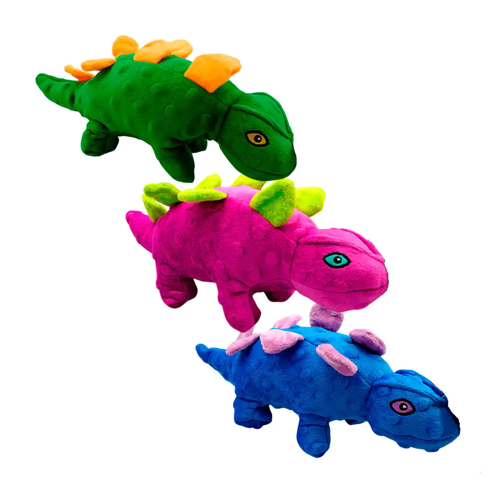 Peluche chillón en forma de dinosaurio con textura suave y sonido sen…