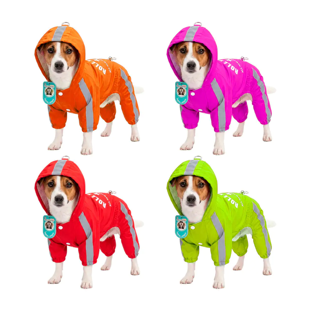Chamarra impermeable para mascota con detalles reflectantes, talla m,…