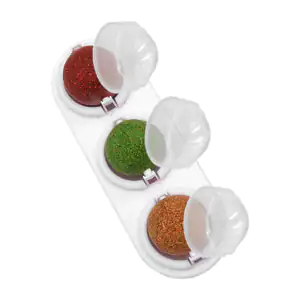 Juguete ovalado de plástico con 3 bolitas de catnip para gato, base a…