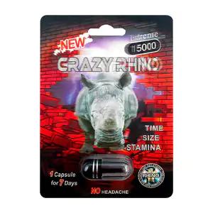 1pz pastilla crazy rhino para aumentar el tamaño y duración del acto …