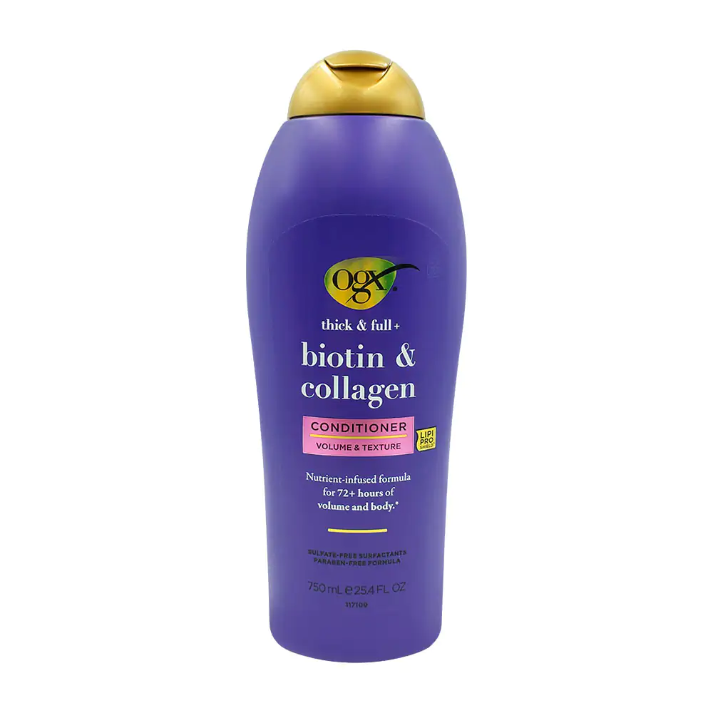 Acondicionador ogx de 750ml con biotina y colágeno para volumen y tex…