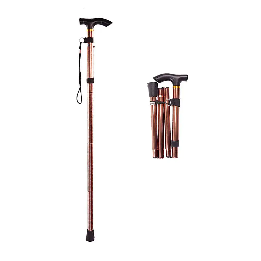 Bastón plegable metalico con mango de plástico de 28cm expandible a 9…