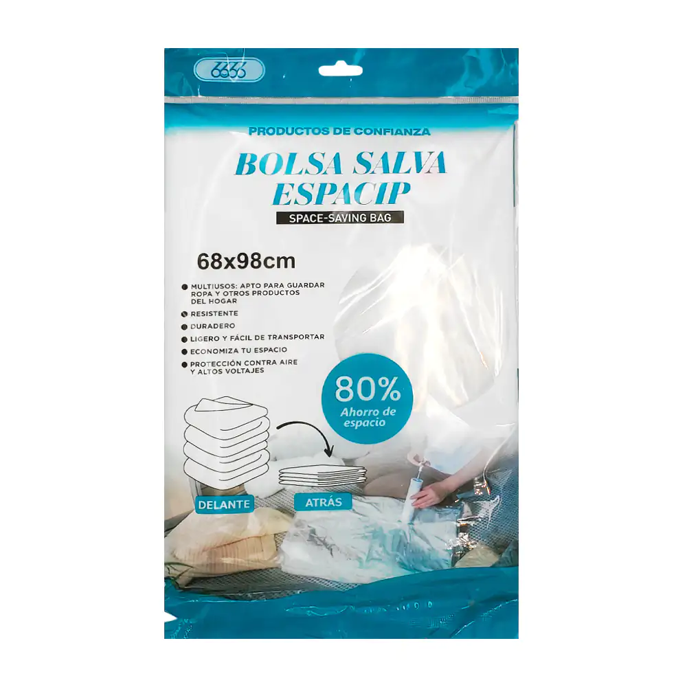 Bolsa de plástico con válvula de vacío para reducir espacio, 68x98cm …