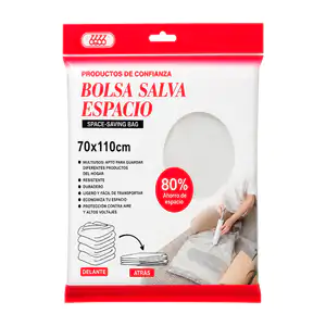 Bolsa de plástico con válvula de vacío para reducir espacio, 70x110cm…