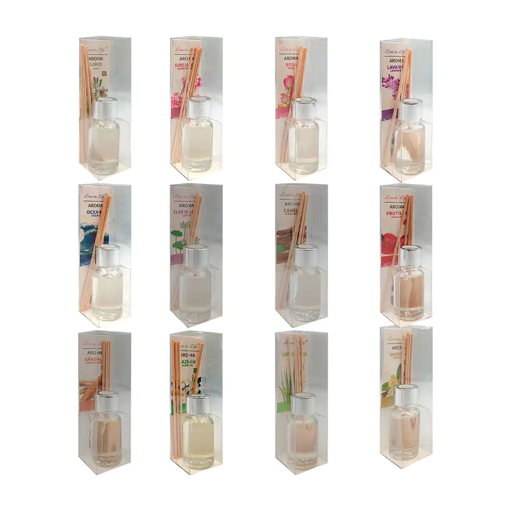 1pza Aromatizante difusor de fragancia, frasco de 10ml + varillas, va…