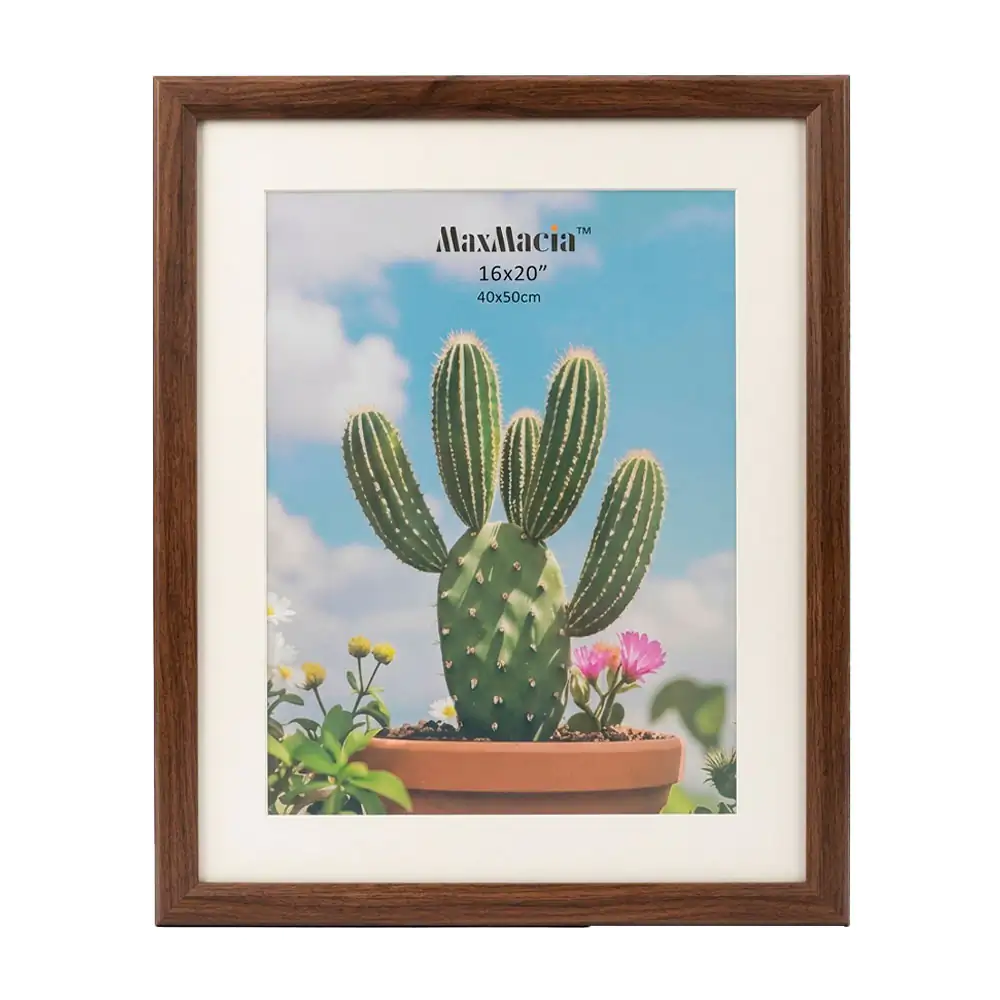 Portarretrato grande para pared con marco estilo madera, 40x50cm / 14…