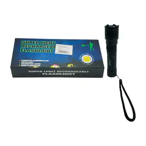 Linterna de mano recargable con zoom, 5 modos de iluminación + asa / …