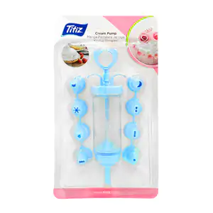 Blíster con duya de plástico para decorar + 8 puntas intercambiables,…