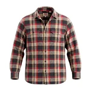 Camisa levis original de franela en tonos cálidos, manga larga, varie…