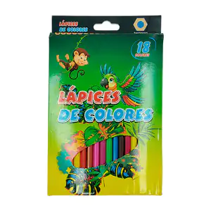 Paquete con 18 lápices de madera para colorear / uime / b0013 / 20013…