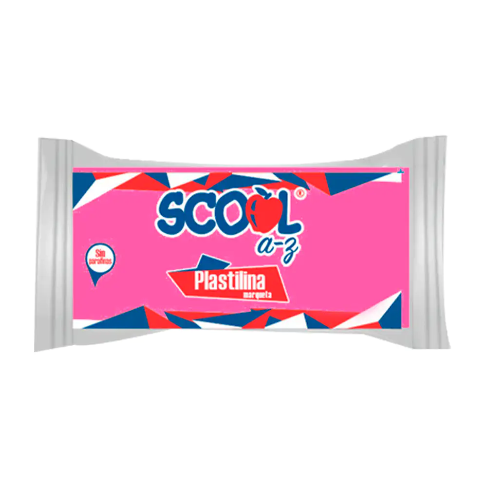 Barra de plastilina scool para maqueta de 180g en color rosa mexicano…