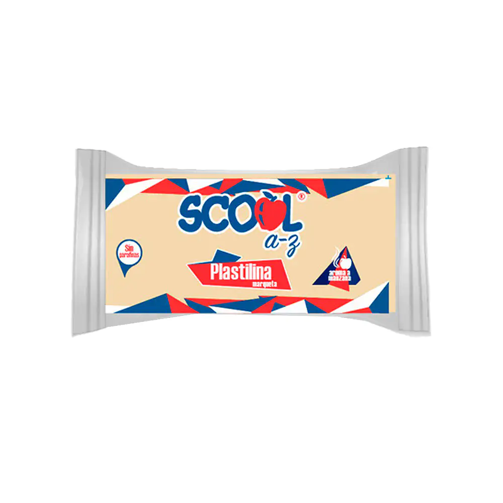 Barra de plastilina scool para maqueta de 180g en color blanco hueso / 21418