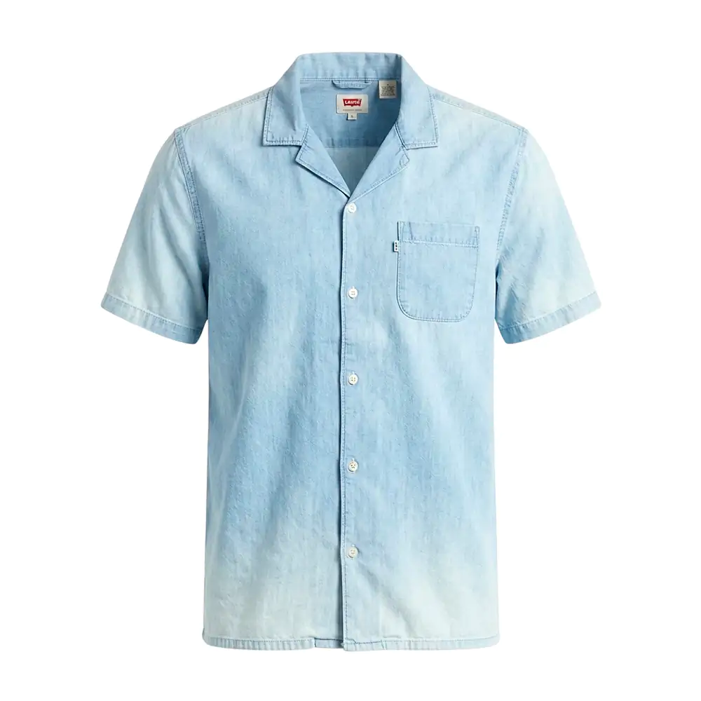 Camisa levis casual de vestir con efecto degradado, bolsillo, varieda…
