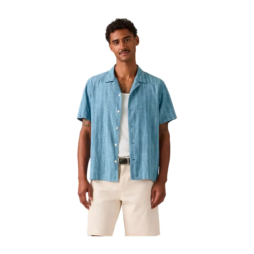 Camisa levis original, casual manga corta con diseño de rayas y efect…