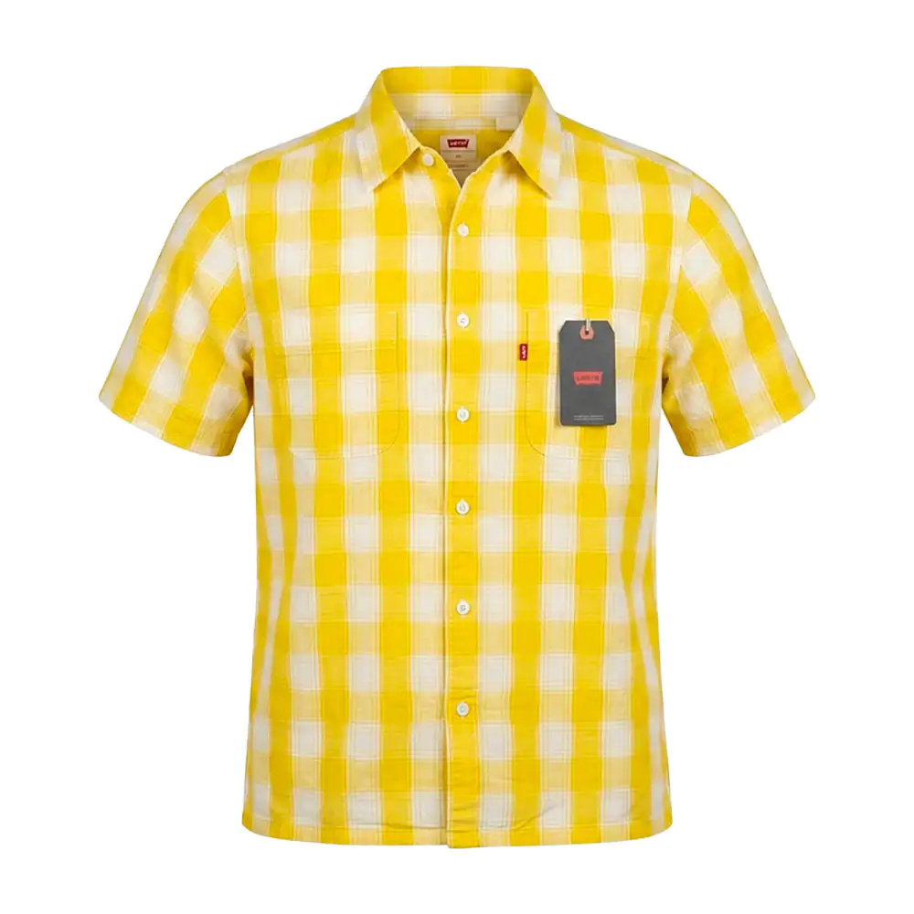 Camisa levis original casual de manga corta con diseño de cuadros, va…