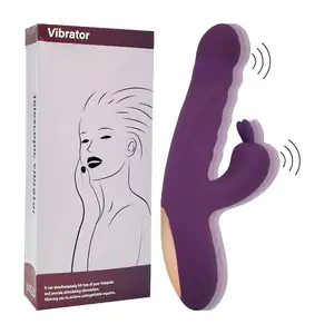 Dildo consolador, cabeza móvil + estimulador para chicas, 10 velocida…
