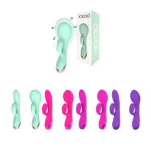 Dildo consolador con estimulador para chicas y cabeza inflable, varie…