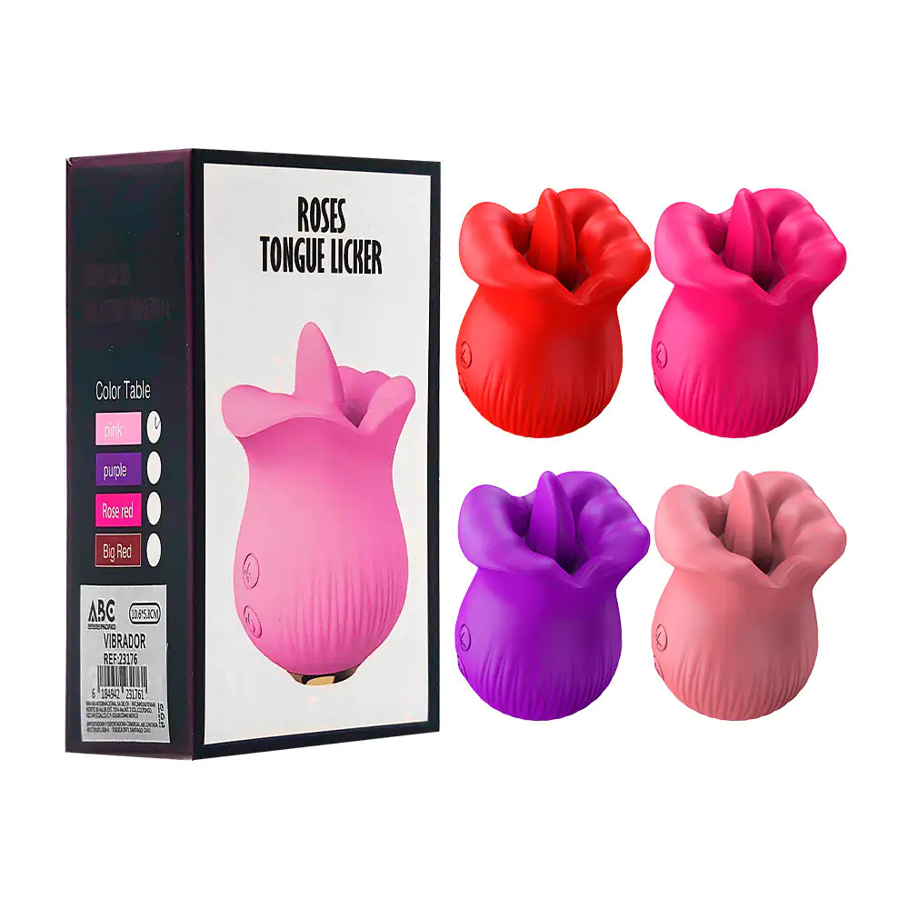 Consolador en forma de flor, lengua y vibrador para chicas, variedad …