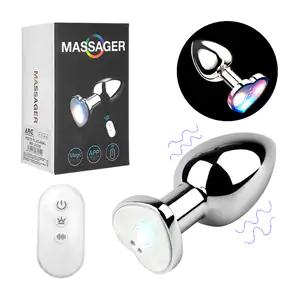 Plug metálico con luz rgb y 10 modos de movimiento + control remoto, …