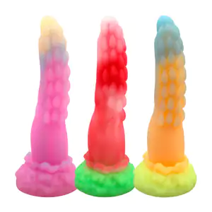 Dildo consolador de silicona, 25cm con textura de tentáculo, variedad…