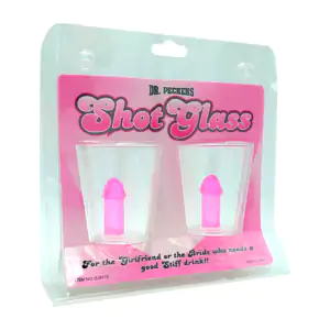 Paquete con 2 vasos tequileros para despedida de soltera / 23313