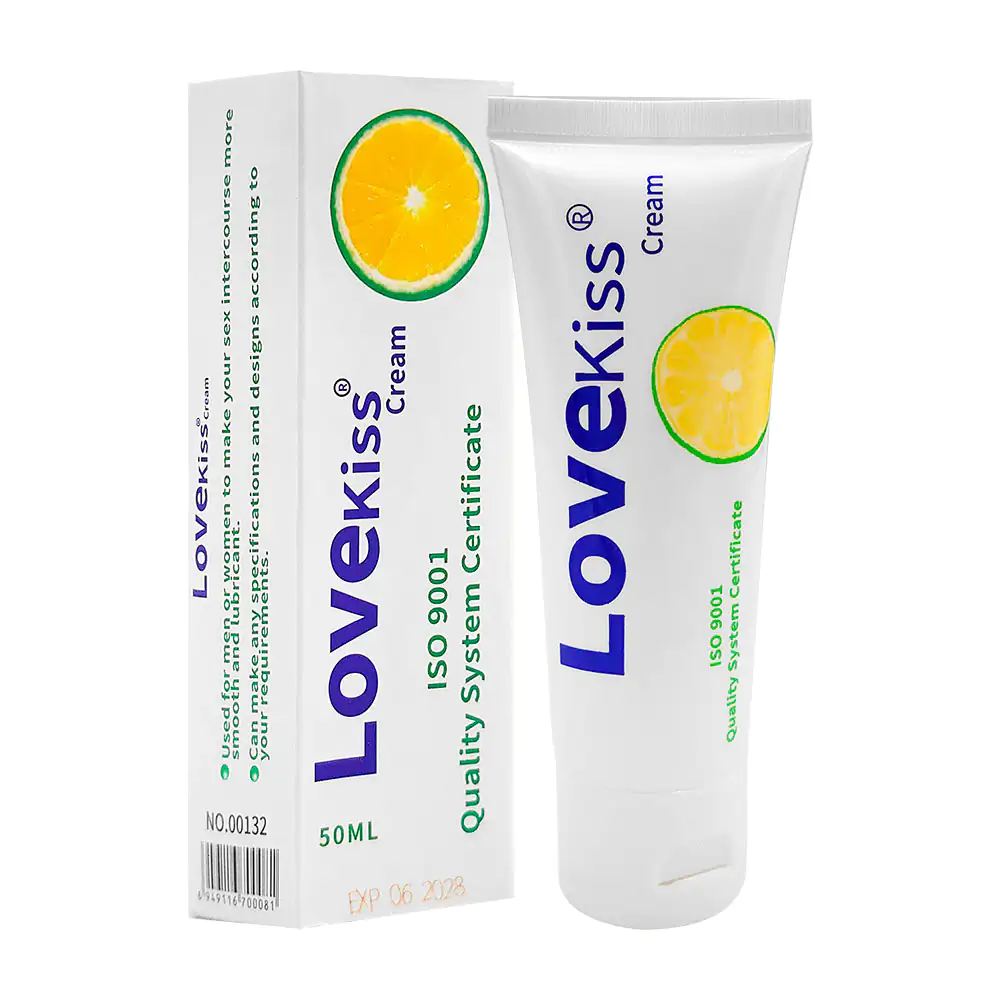 Crema lubricante love kiss con base de agua, aroma citrico, 50ml + ap…