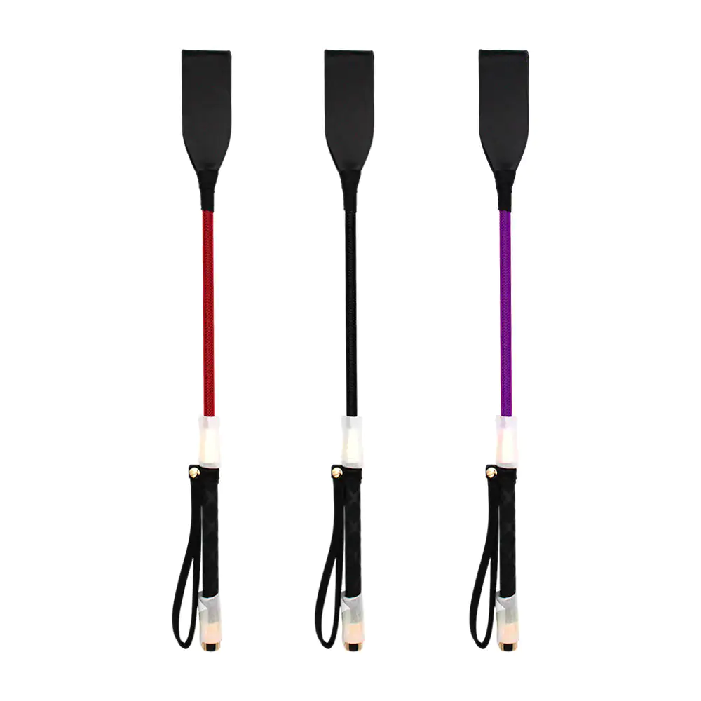 1pz fuete de cuero para bondage, mango antideslizante, 45cm, variedad…