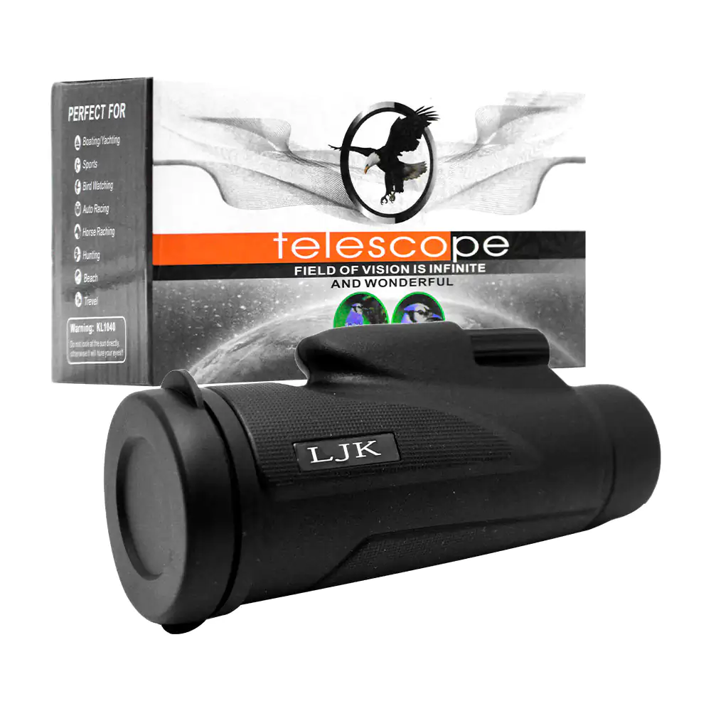 Telescopio monocular de alta definición con tripie + soporte para cel…