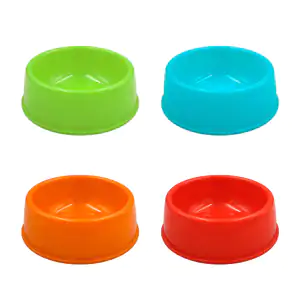 Plato individual redondo de plásico para mascotas 13x5cm, variedad de…