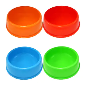 Plato - tazón individual redondo de plástico resistente para mascota …