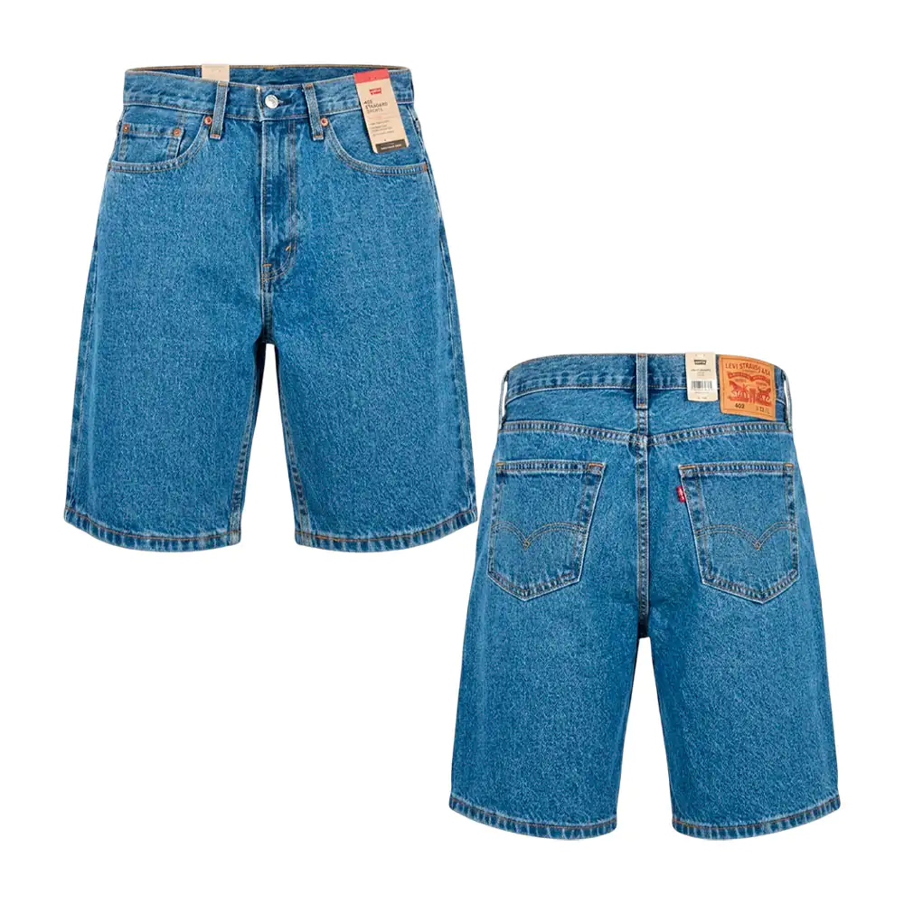 Short levis original tipo bermuda de mezclilla corte 405 estándar, va…