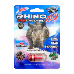 1pz pastilla rhino 69 para aumentar el tamaño del miembro / 521928