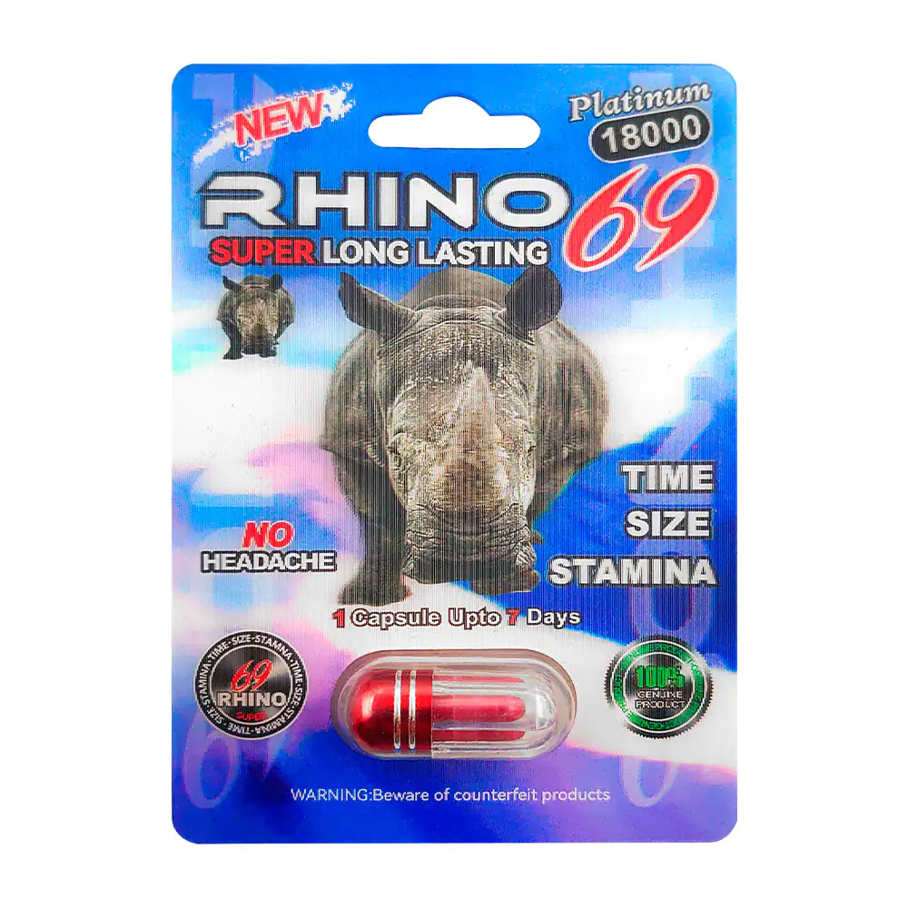 1pz pastilla rhino 69 para aumentar el tamaño del miembro / 521928