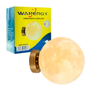Arbolante de acrílico en forma de esfera con diseño de luna / e27 / 6…