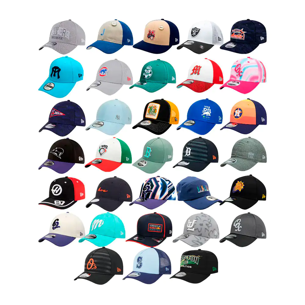 Gorra curva new era original con bordado, serigrafiado o estampado, v…