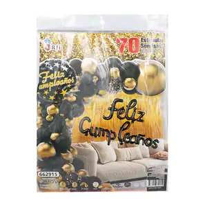 Kit decorativo rji para fiesta de cumpleaños con 70pcs + globo feliz …