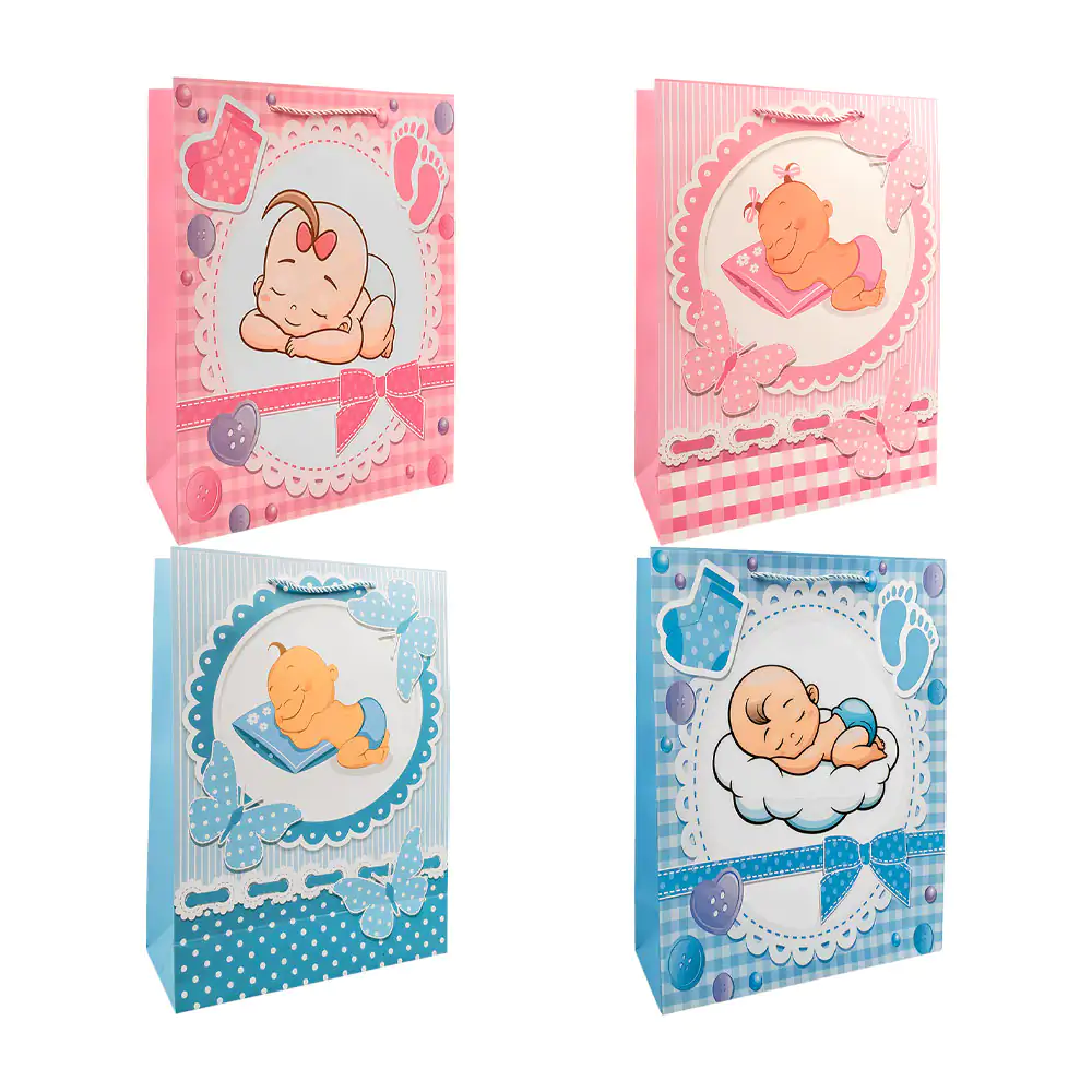 Bolsa de regalo rji con temática de baby shower, variedad de diseños,…