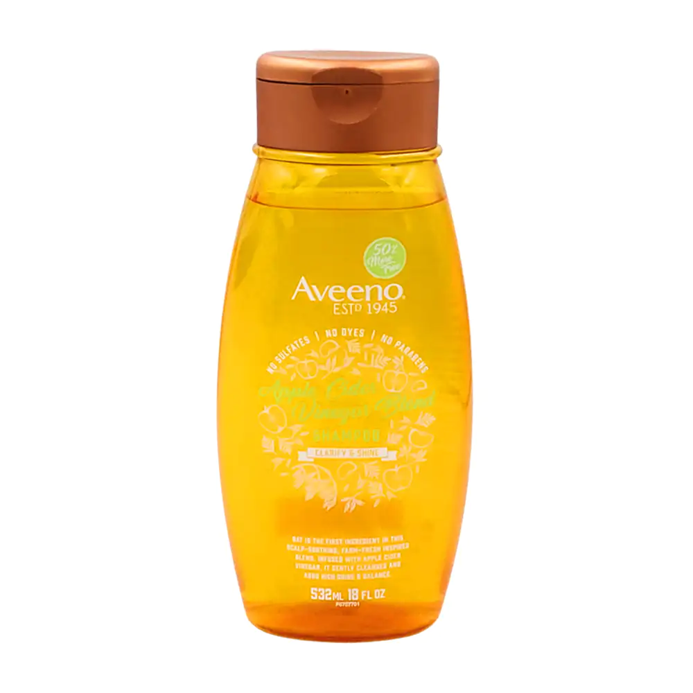 Shampoo aveeno de 532ml con extracto de manzana para clarificar el ca…