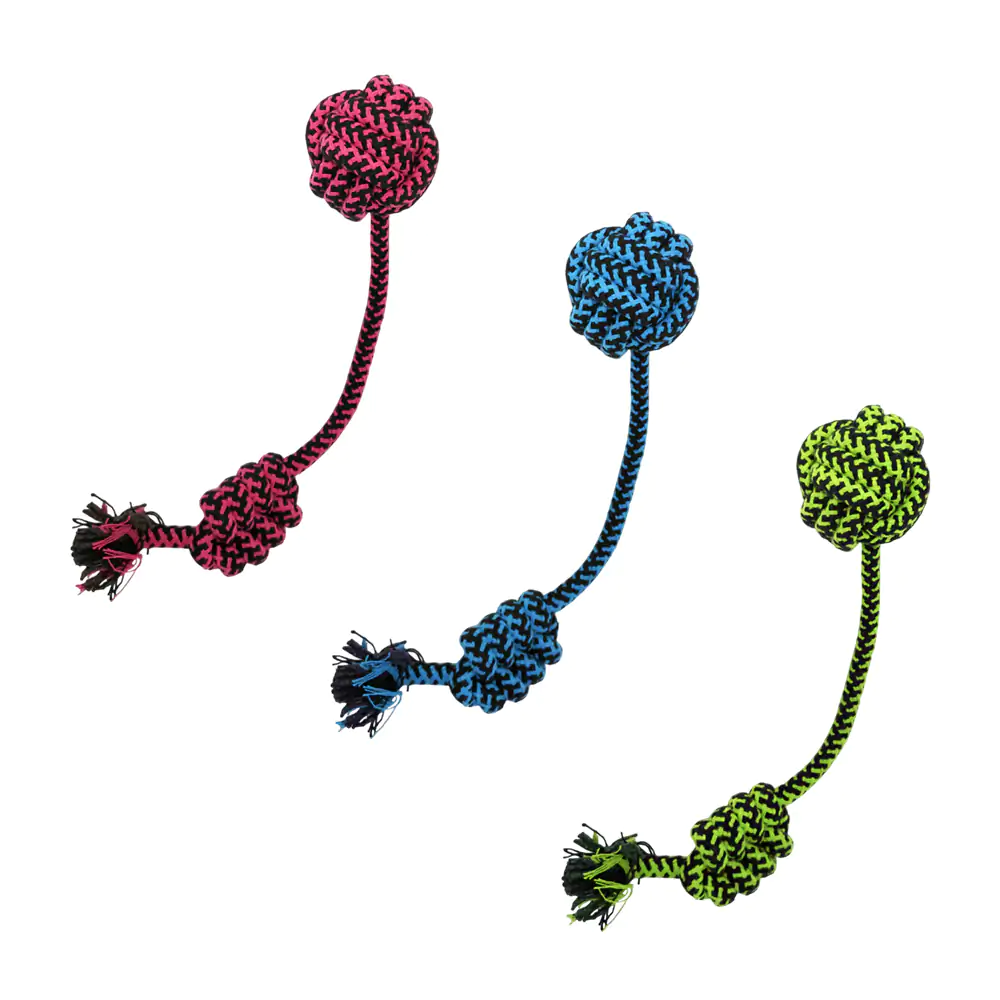 Juguete - mordedera de cuerda resistente para mascota en forma de pel…