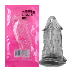 1pz preservativo de tpe transparente con textura, variedad de modelos…