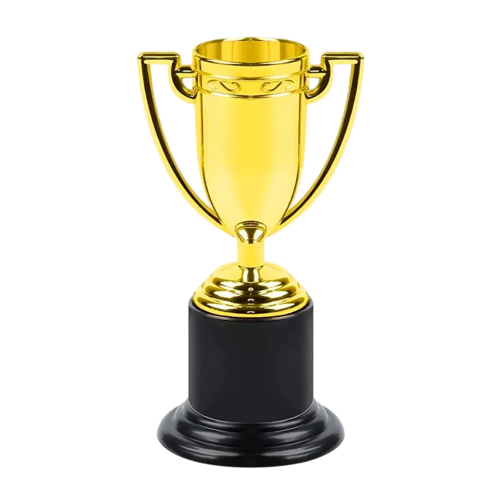 1pz adorno decorativo en forma de trofeo, 10cm / gyp38