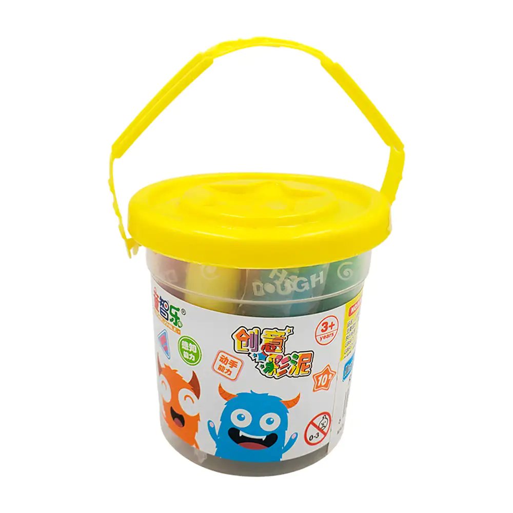 Bote con 10 mini masitas infantiles de colores para moldear + accesor…