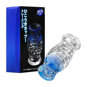 Masturbador masculino transparente, silicón suave con textura interna…