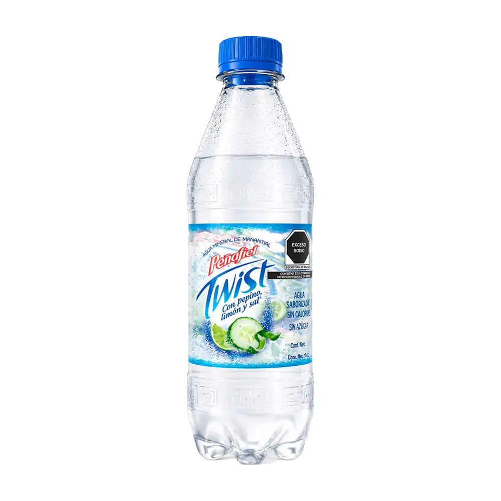 Agua mineral peñafiel twist pepino limón y sal, 600ml / 842007