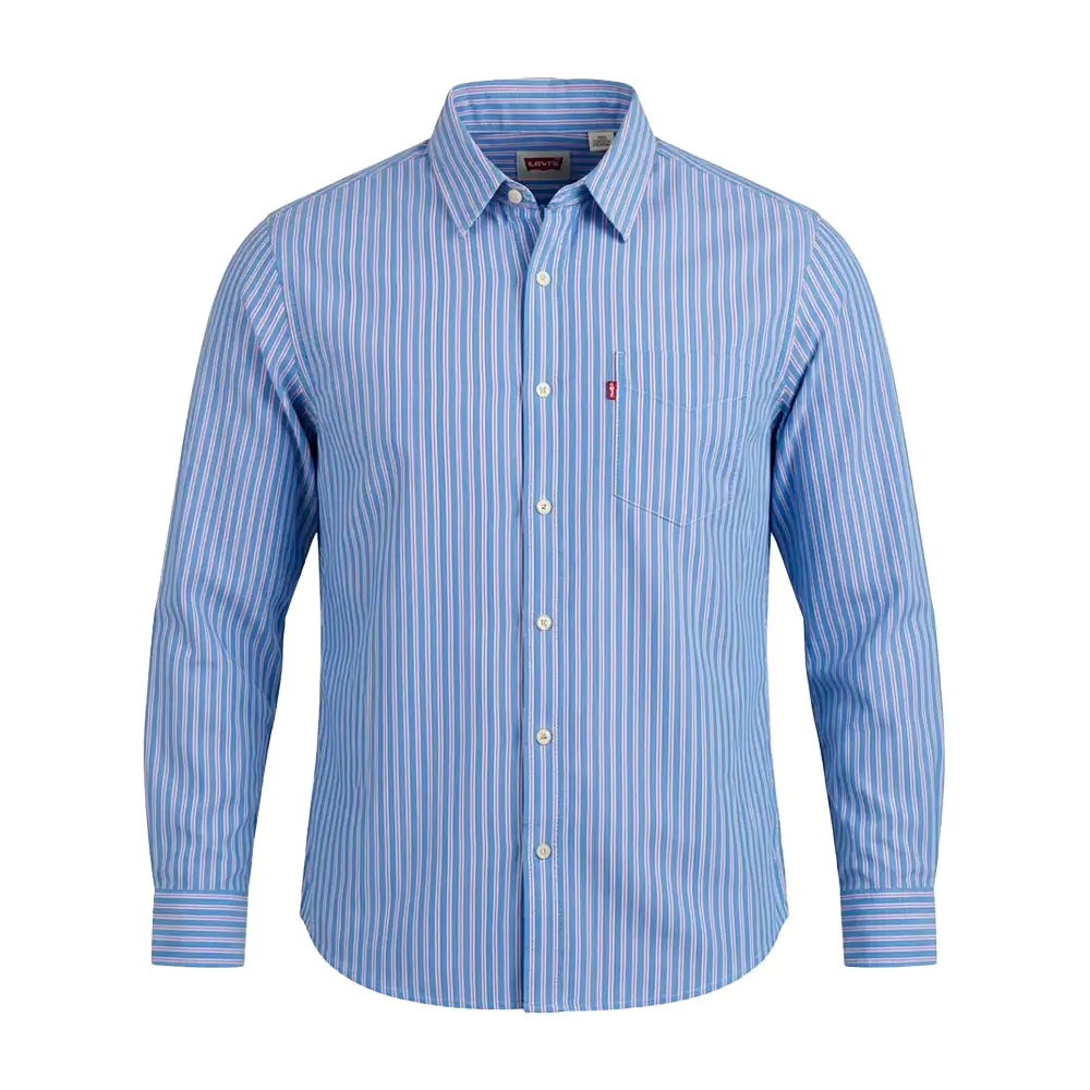 Camisa levis original, manga larga con diseño de rayas bicolor, varie…