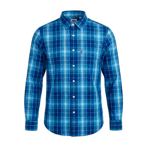 Camisa levis original de vestir, manga larga con diseño de cuadros, v…