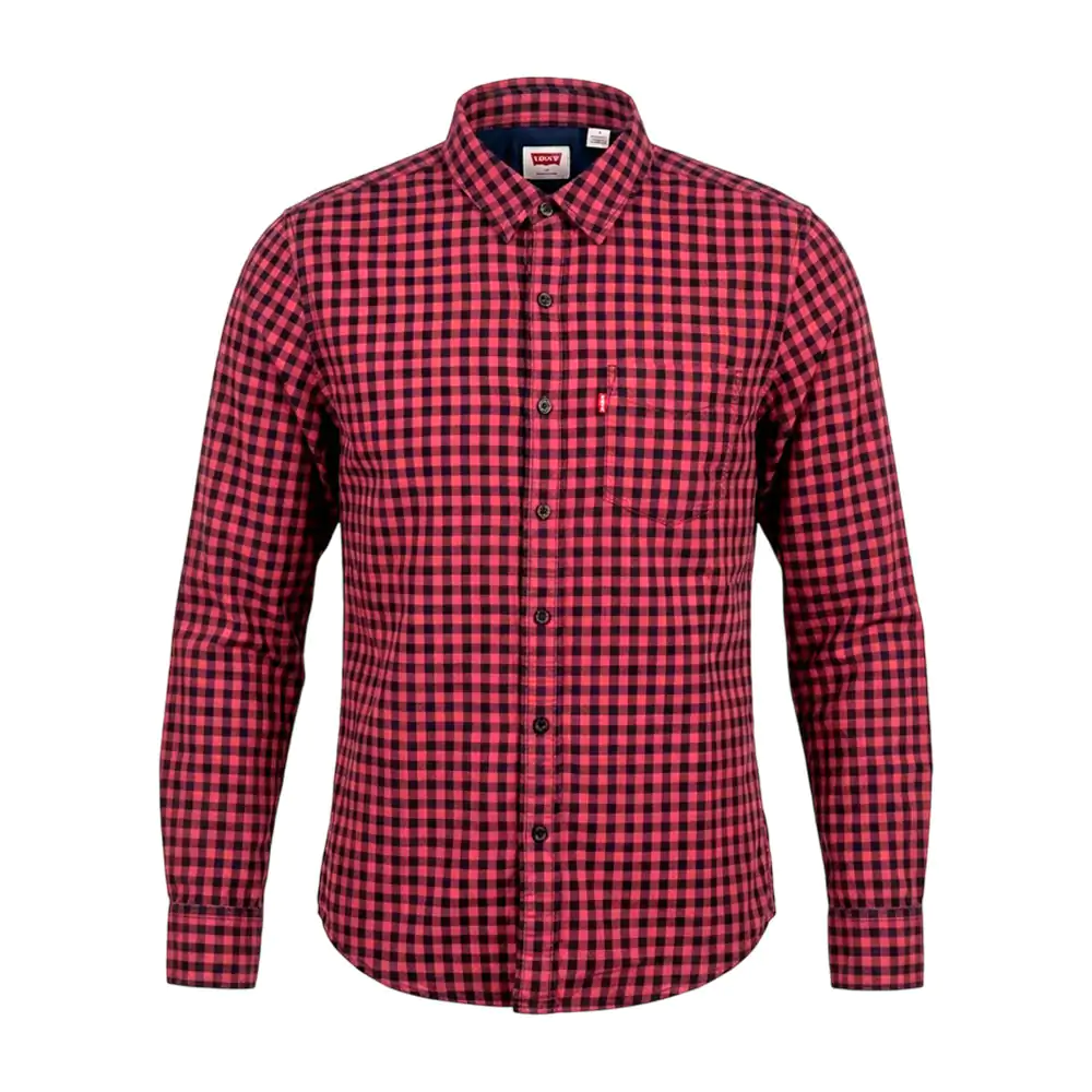 Camisa levis original de vestir, manga larga con estampado de mini cu…