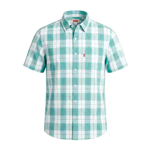 Camisa estándar levis original de vestir, diseño de cuadro en tonos p…