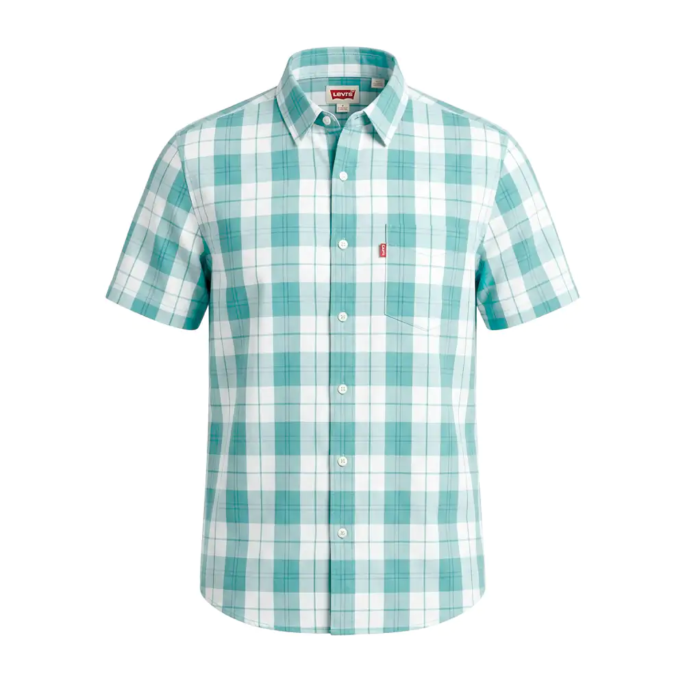 Camisa estándar levis de vestir con diseño de cuadro en tonos pastel,…